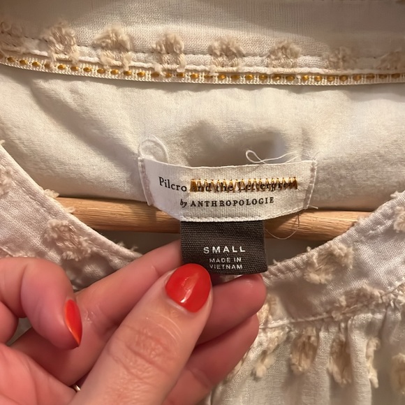 Pilcro for Anthropologie button down blouse size Small - Picture 3 of 5